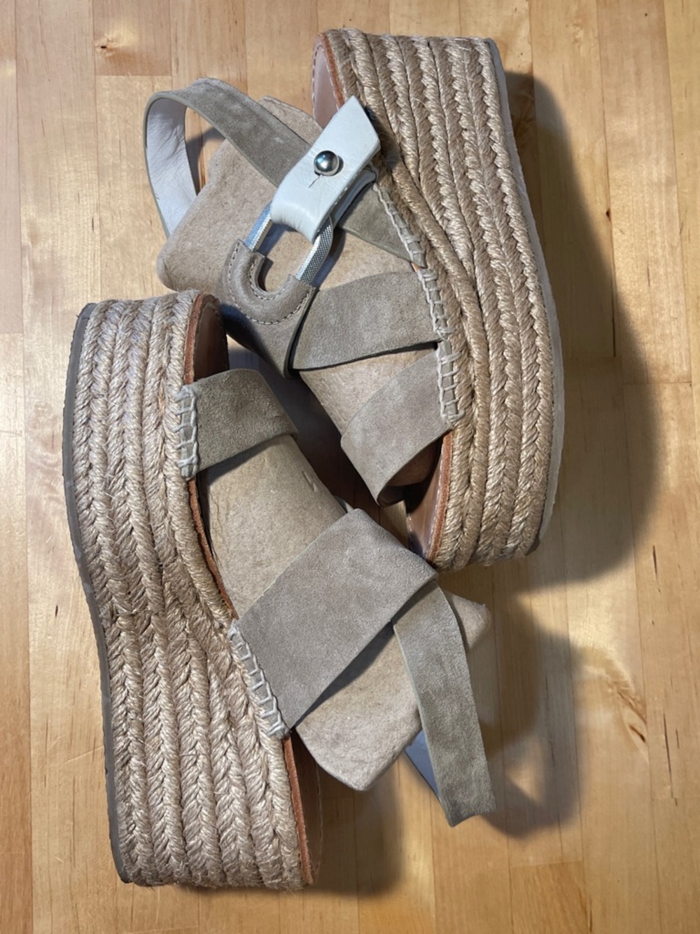 RAG & BONE August Suede Platform Espadrille Wedge Sandals - Picture 6 of 11